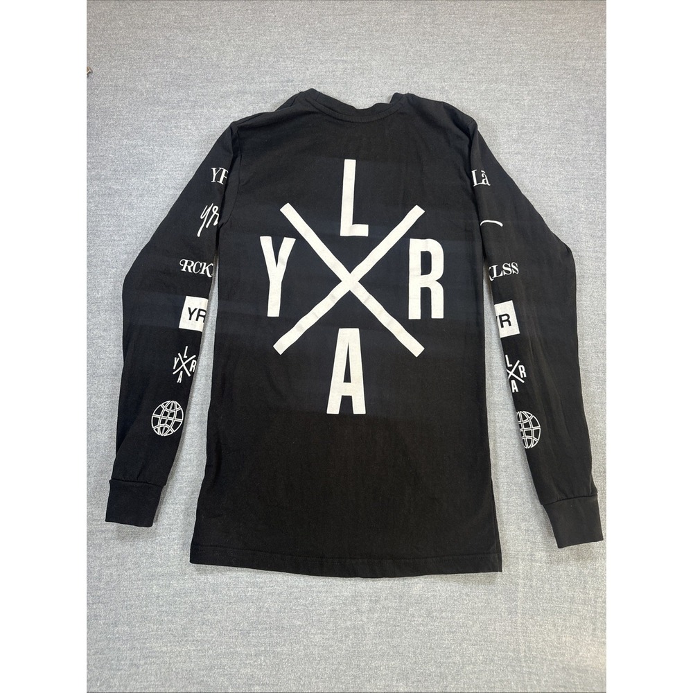 Young & Reckless RYLA Long Sleeve Black T-Shirt Mens Small